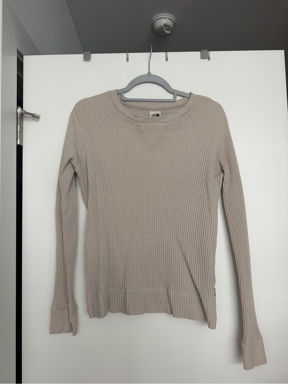 The North Face Women’s Beige Waffle-Knit Crewneck Sweater